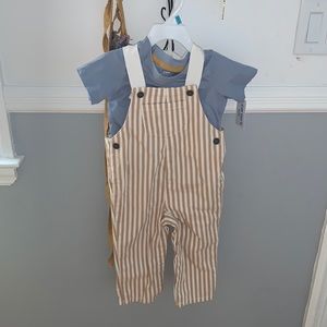 Carter’s Sz 24 M tee and overall set NWT